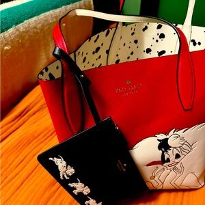 Kate spade 101 Dalmatian reversible tote. Disney
